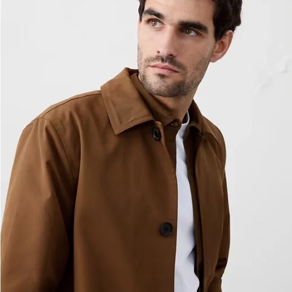 Banana Republic Tan Trench Coat - Picture 8 of 9